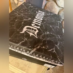 NEW in Box Demonia Black Vegan Leather SHAKER-52 PLATFORM ANKLE BOOTS Size 6